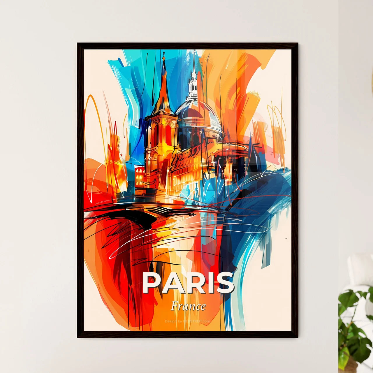 Vibrant Paris, France Art Print