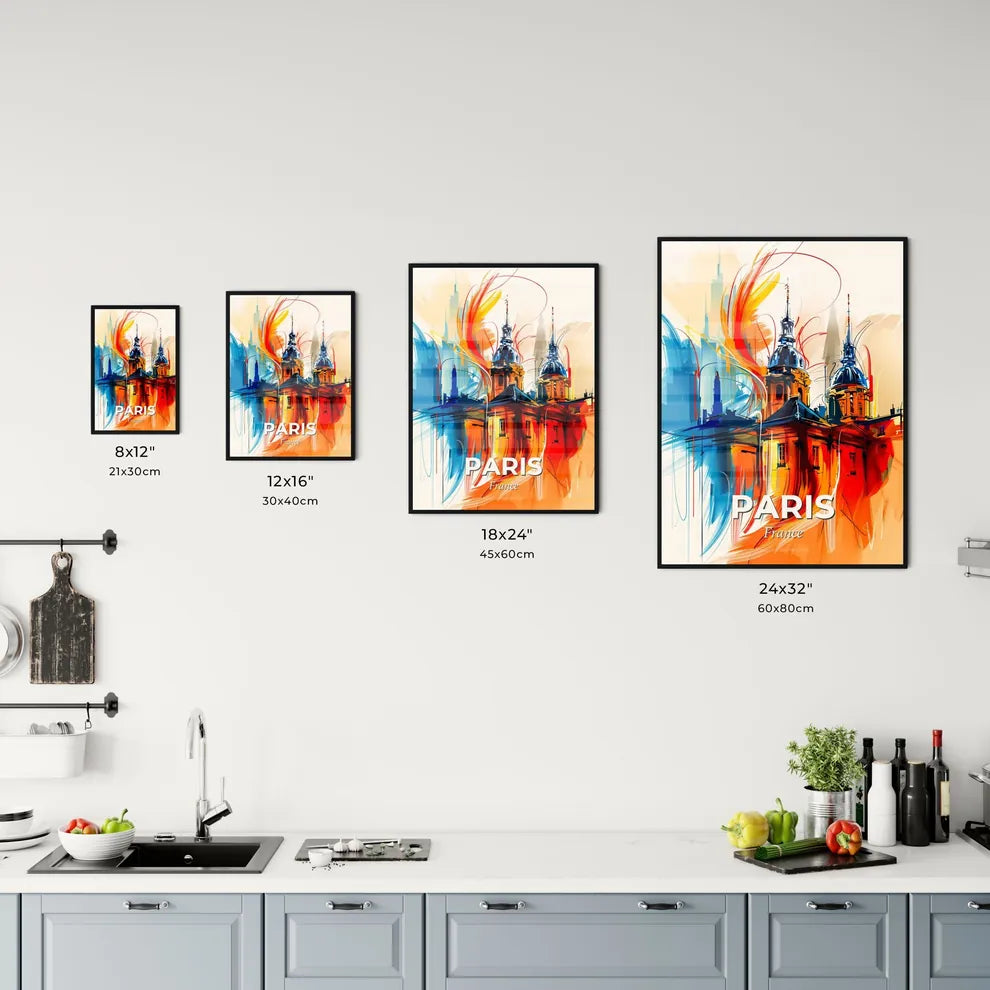 Vibrant Paris, France Kitchen Art