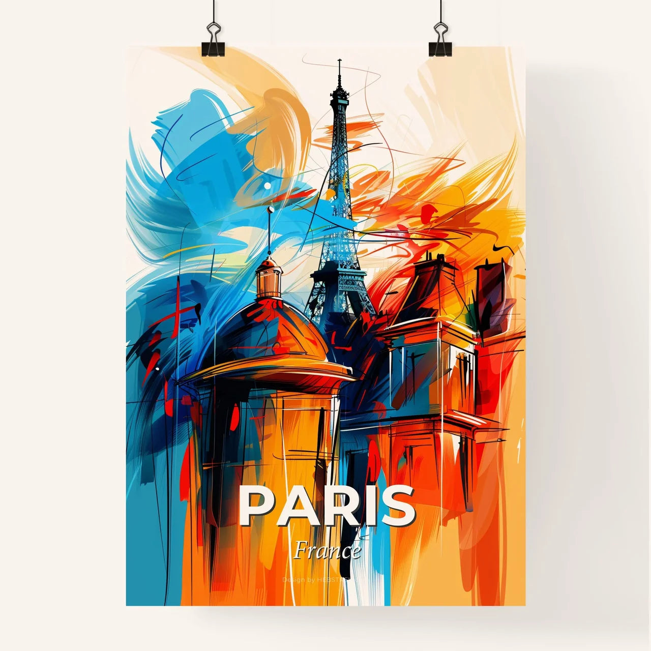 Vibrant Paris, France Poster