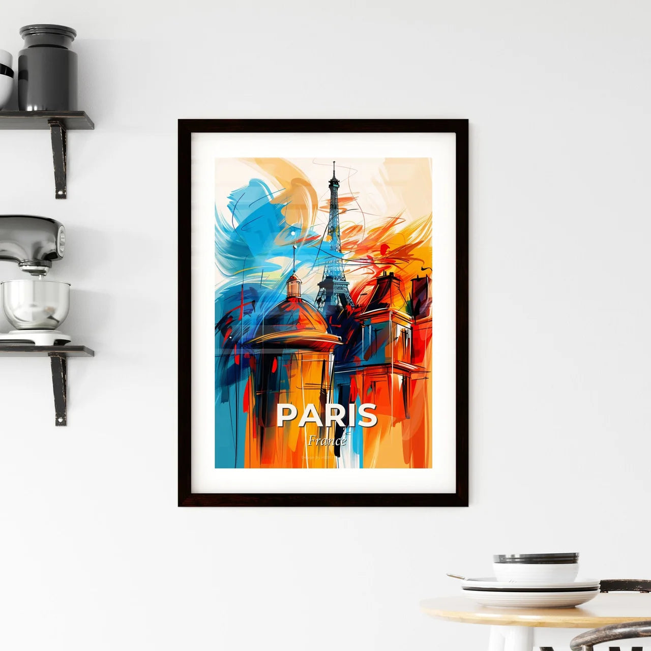 Vibrant Paris, France Framed Print