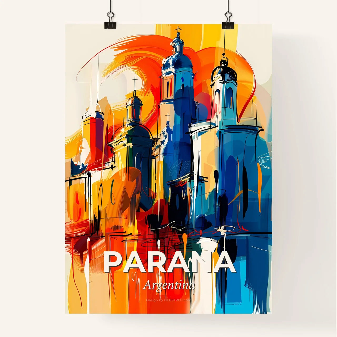 Vibrant Parana, Argentina Poster
