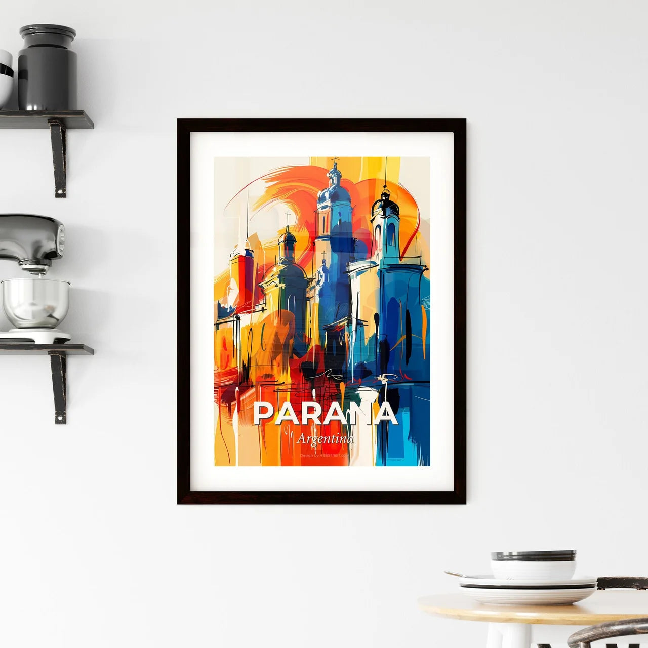 Vibrant Parana, Argentina Framed Print