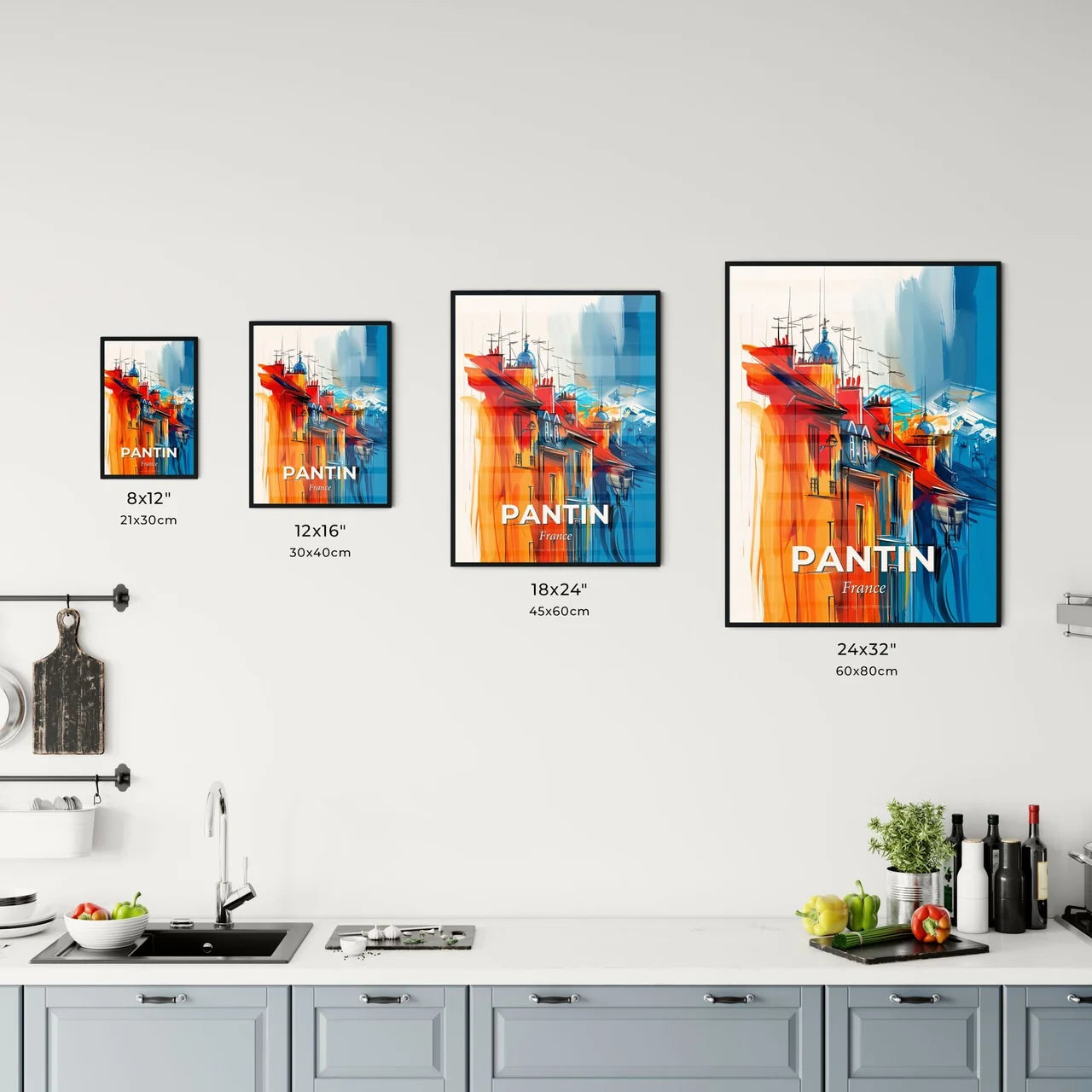 Vibrant Pantin, France Kitchen Art