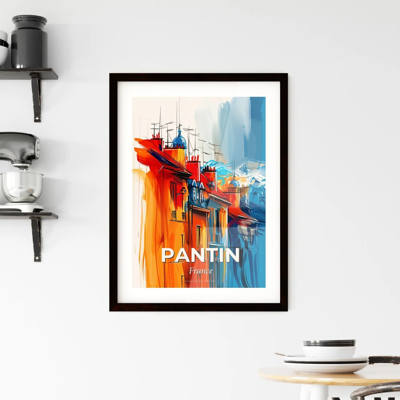 Vibrant Pantin, France Framed Print