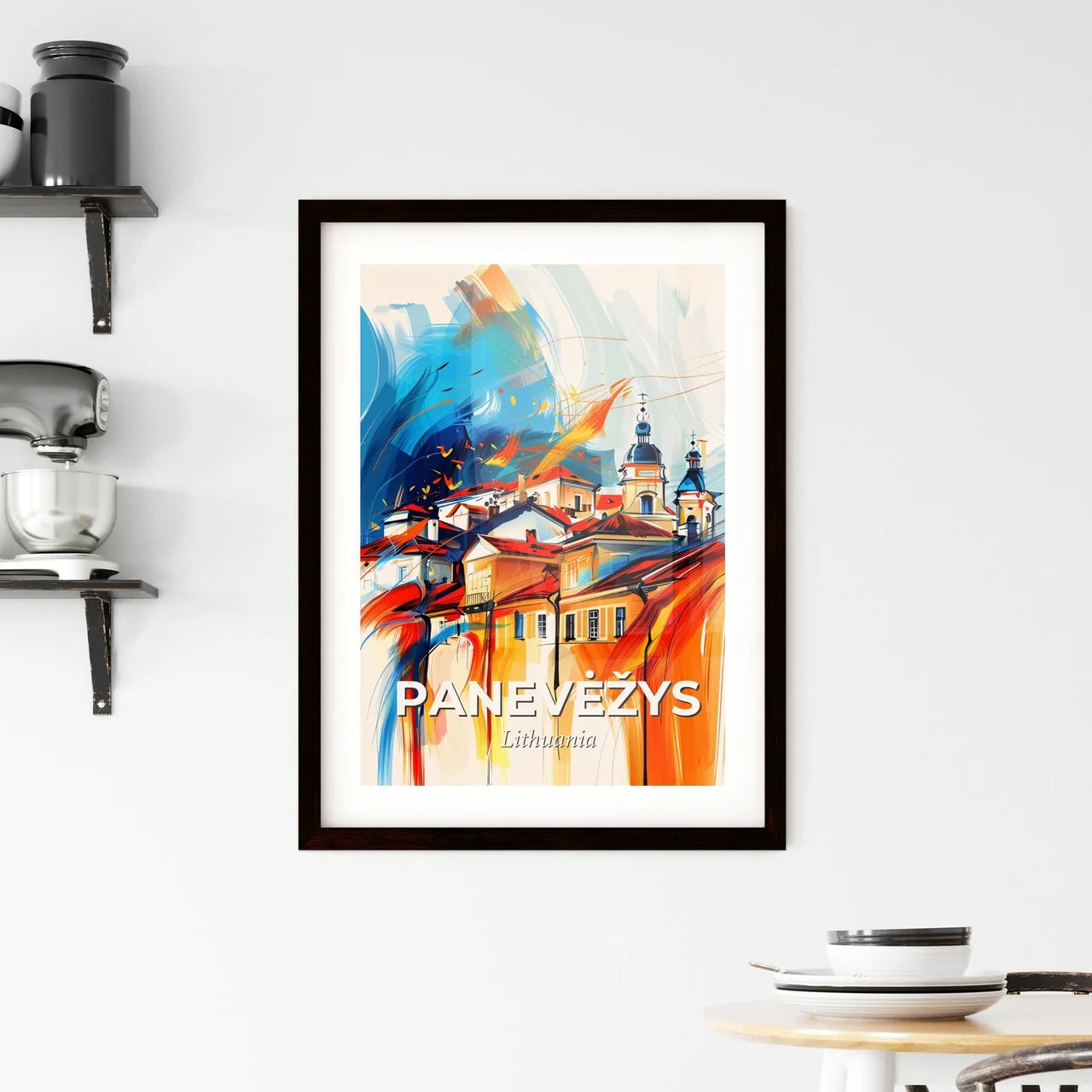 Vibrant Panevėžys, Lithuania Framed Print