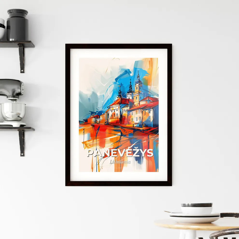 Vibrant Panevėžys, Lithuania Framed Print