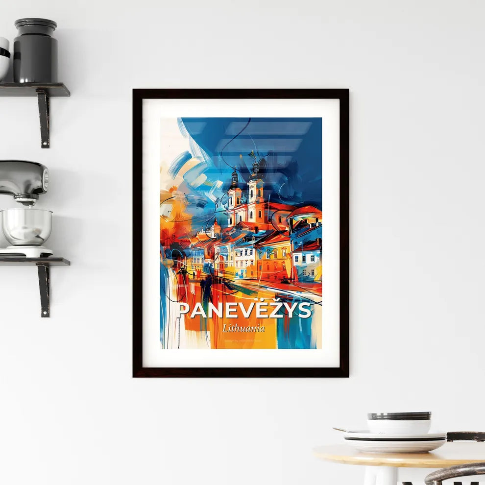 Vibrant Panevėžys, Lithuania Framed Print
