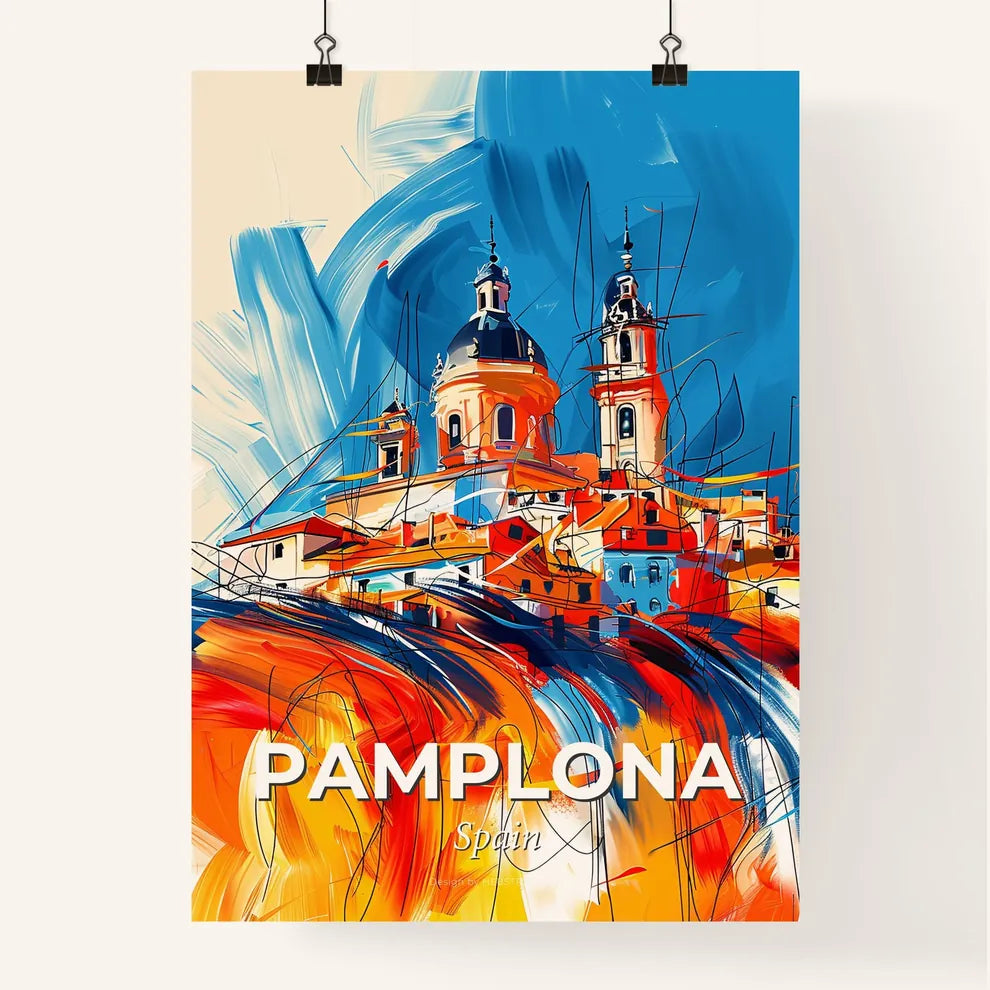 Vibrant Pamplona, Spain Poster