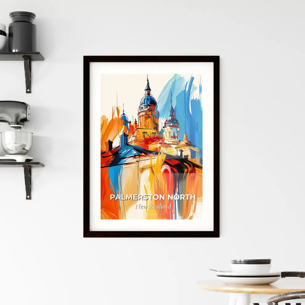 Vibrant Palmerston North, New Zealand Framed Print