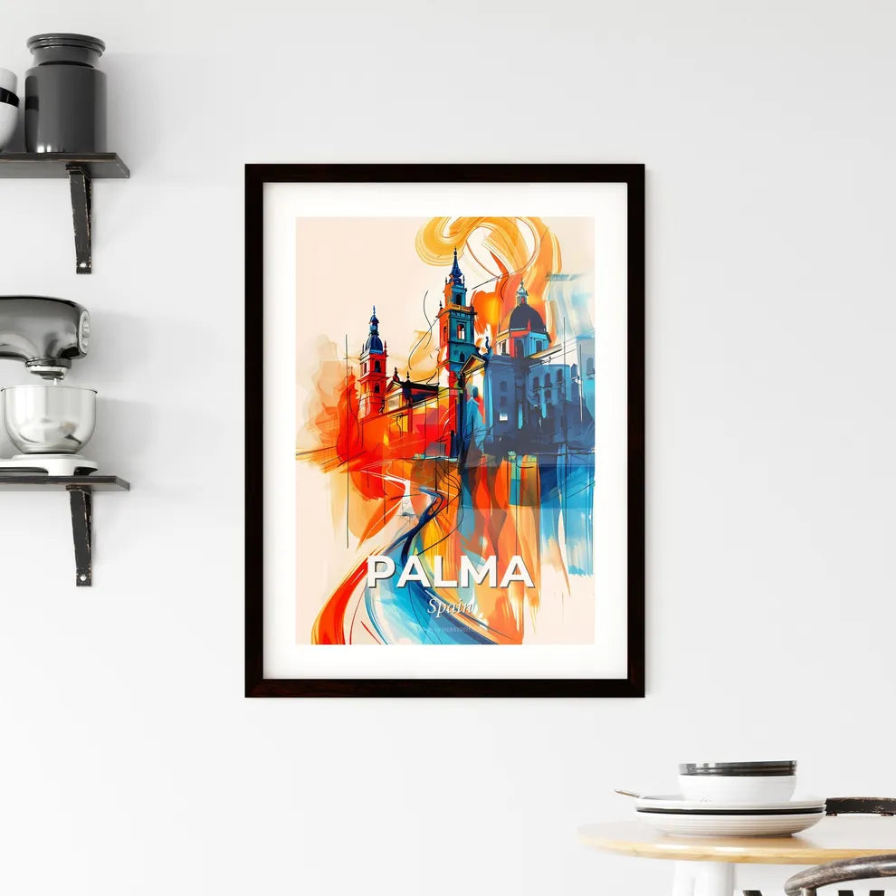 Vibrant Palma, Spain Framed Print