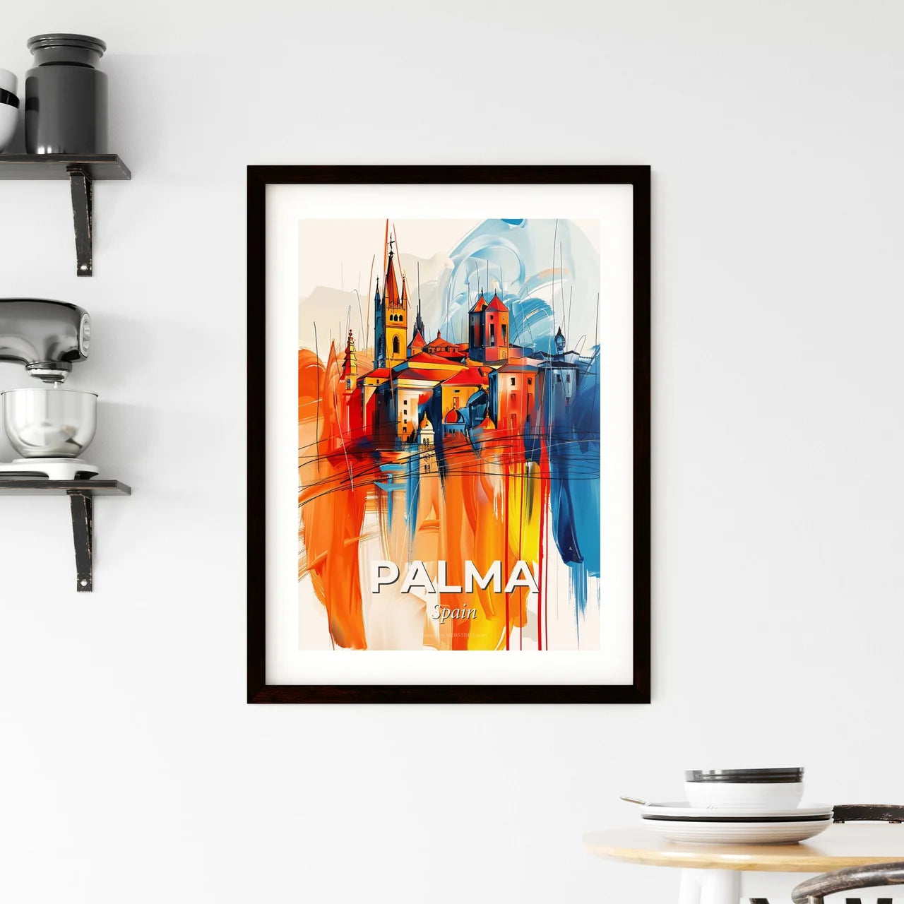 Vibrant Palma, Spain Framed Print