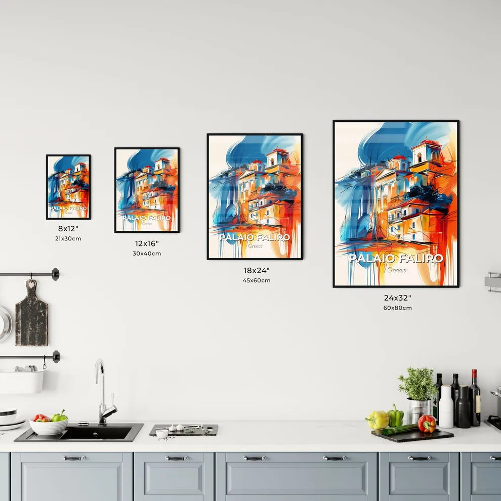 Vibrant Palaio Faliro, Greece Kitchen Art