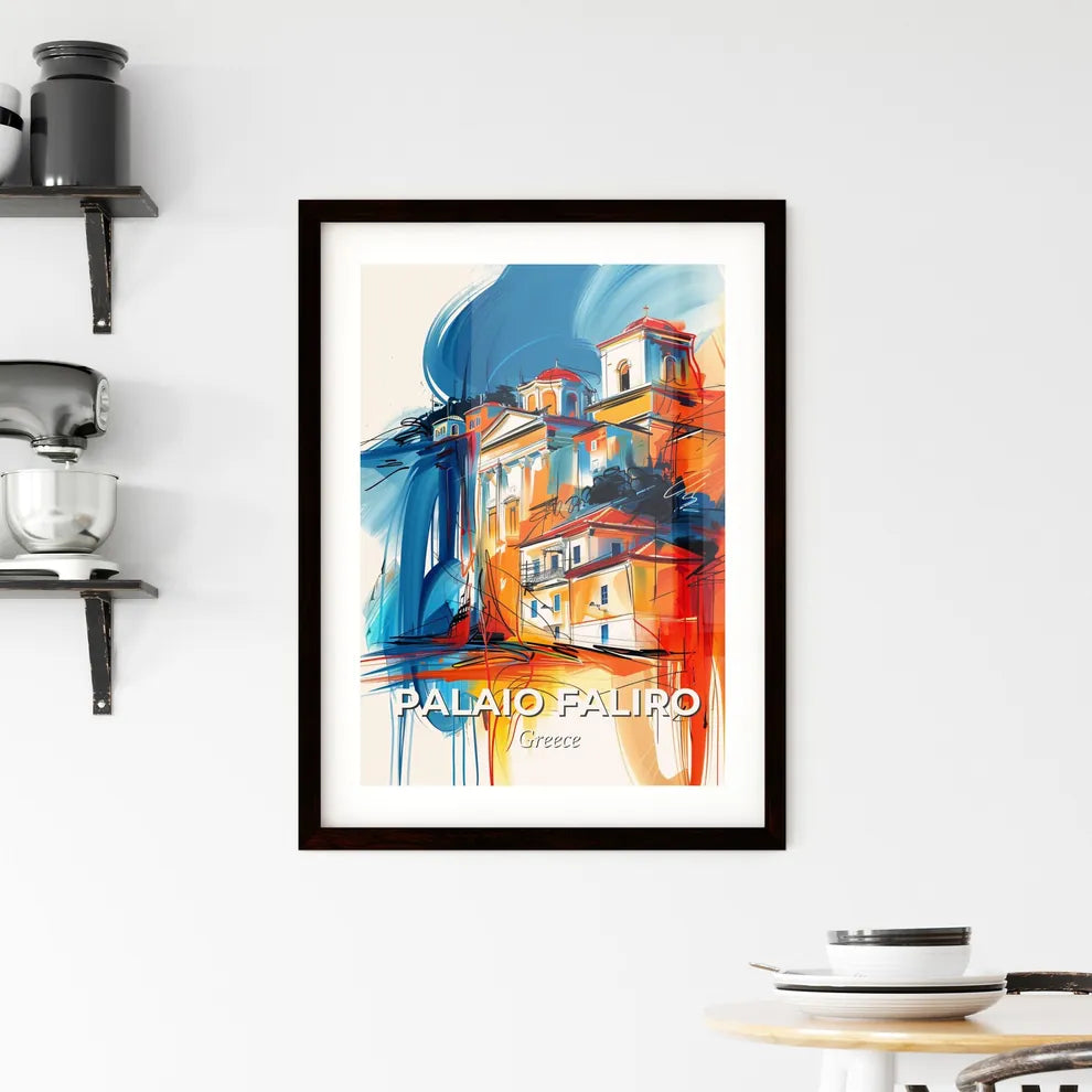 Vibrant Palaio Faliro, Greece Framed Print