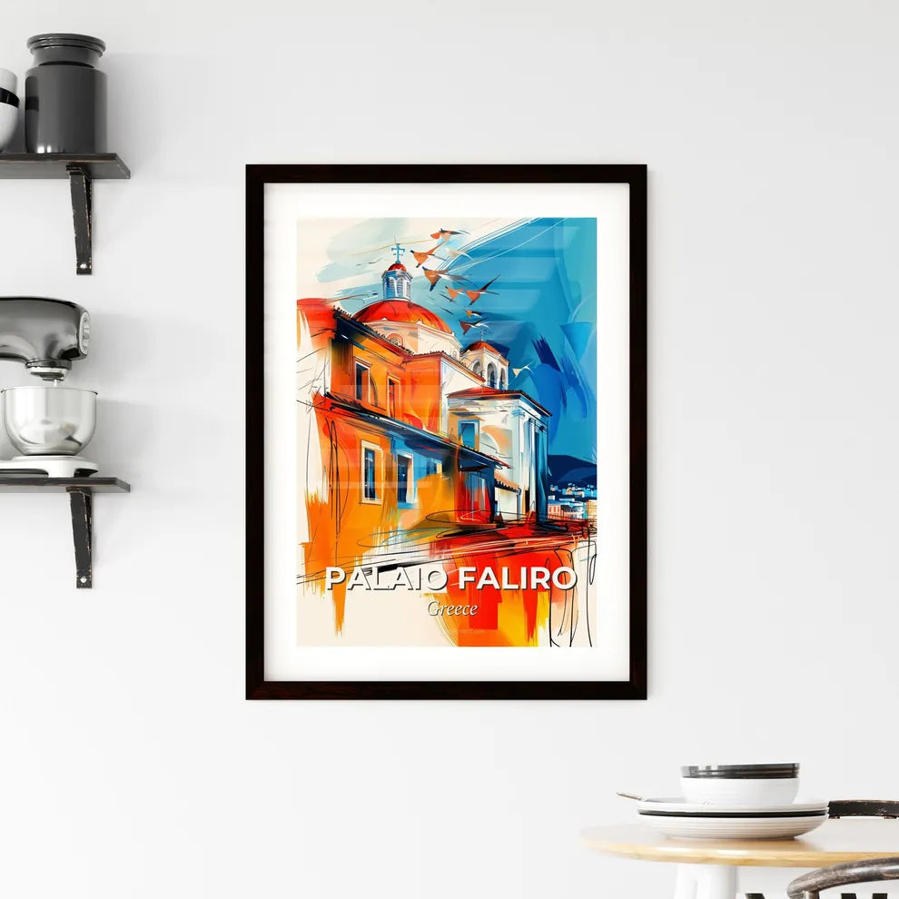 Vibrant Palaio Faliro, Greece Framed Print