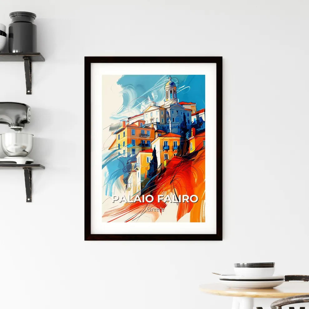 Vibrant Palaio Faliro, Greece Framed Print