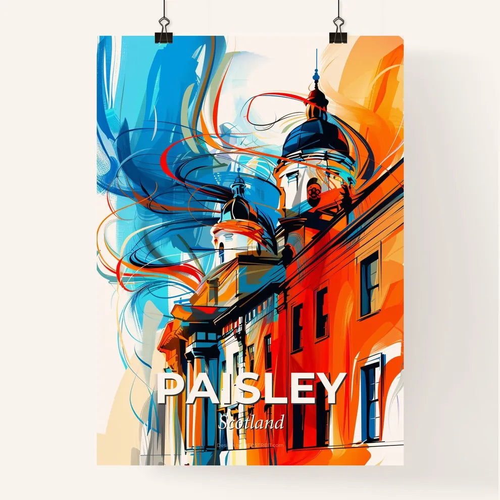 Vibrant Paisley, Scotland Poster