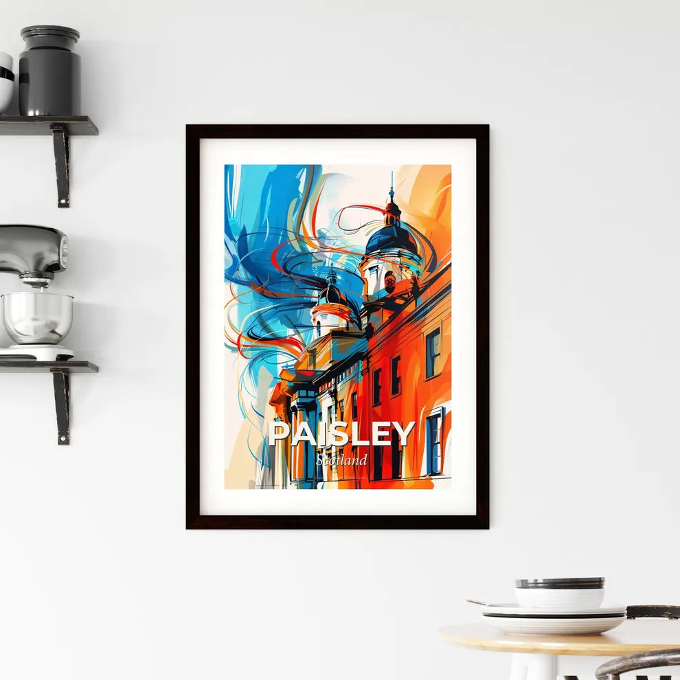 Vibrant Paisley, Scotland Framed Print