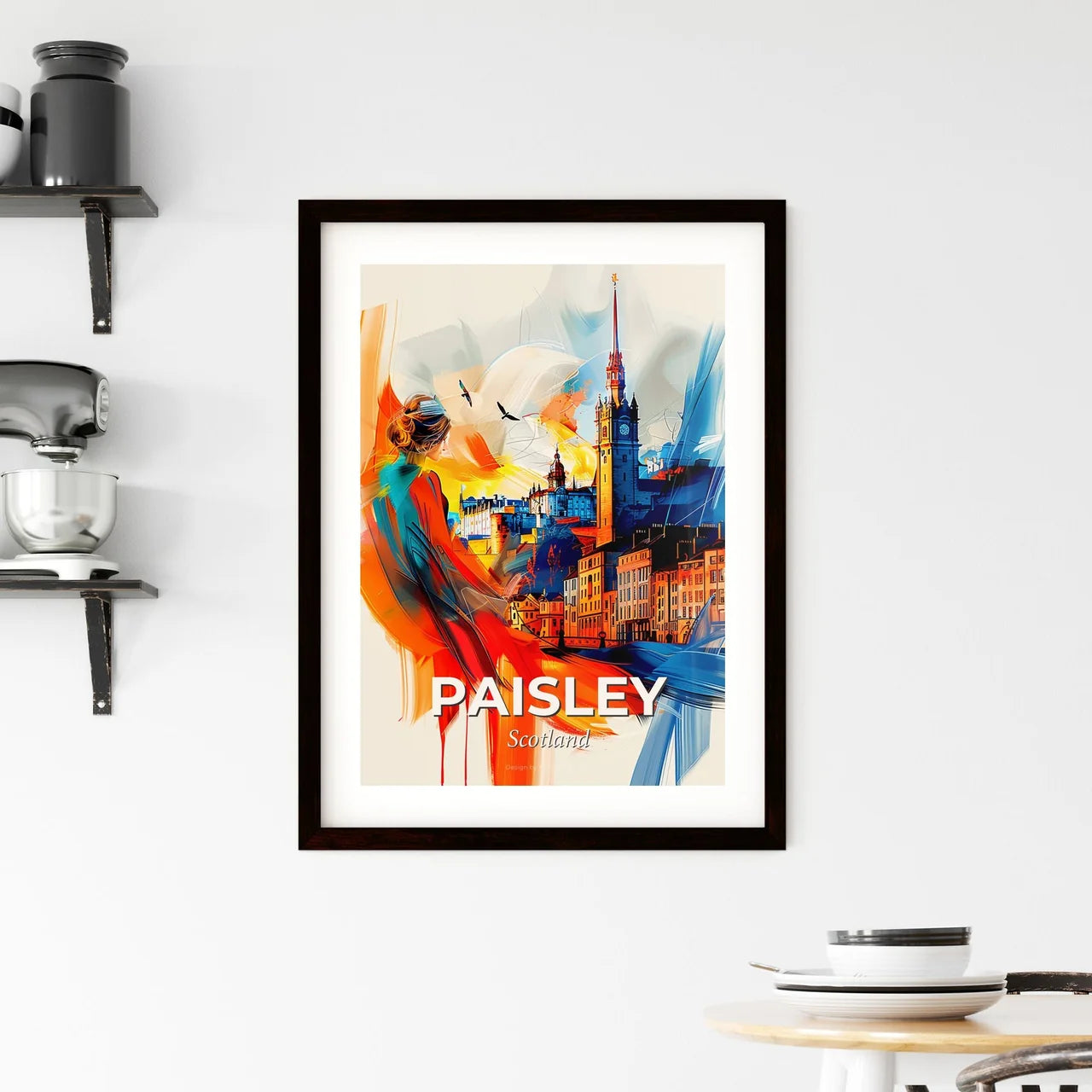 Vibrant Paisley, Scotland Framed Print