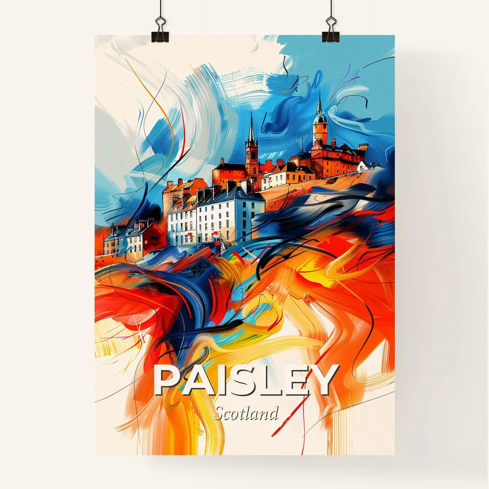 Vibrant Paisley, Scotland Poster