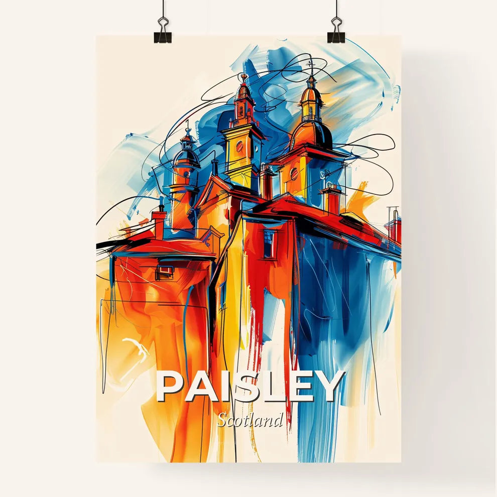 Vibrant Paisley, Scotland Poster