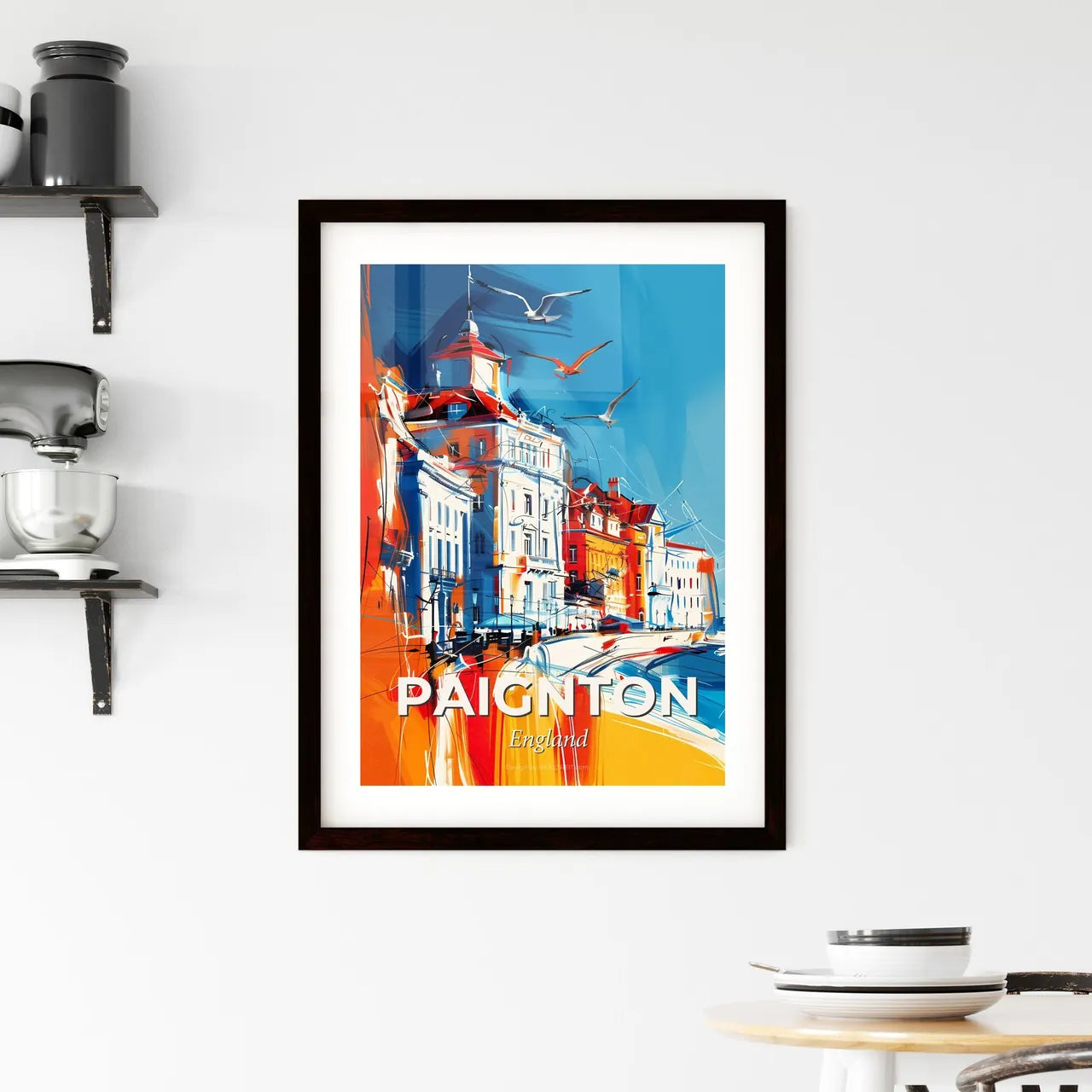Vibrant Paignton, England Framed Print
