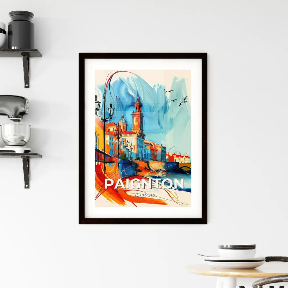 Vibrant Paignton, England Framed Print