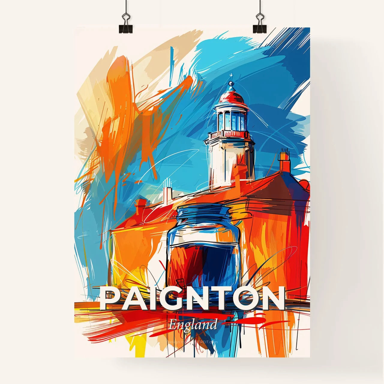 Vibrant Paignton, England Poster
