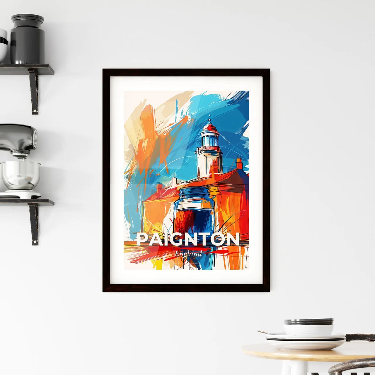 Vibrant Paignton, England Framed Print