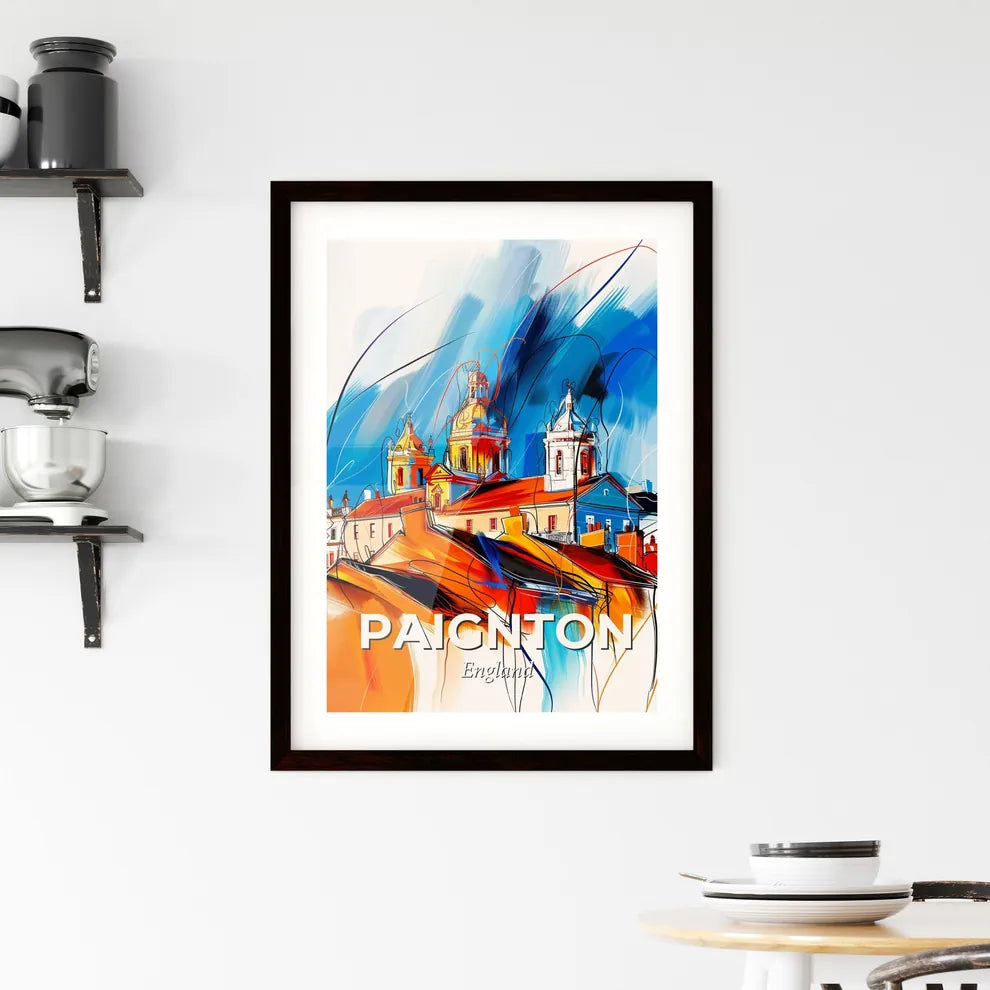 Vibrant Paignton, England Framed Print