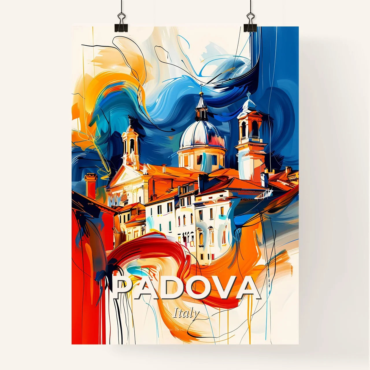Vibrant Padova , Italy Poster