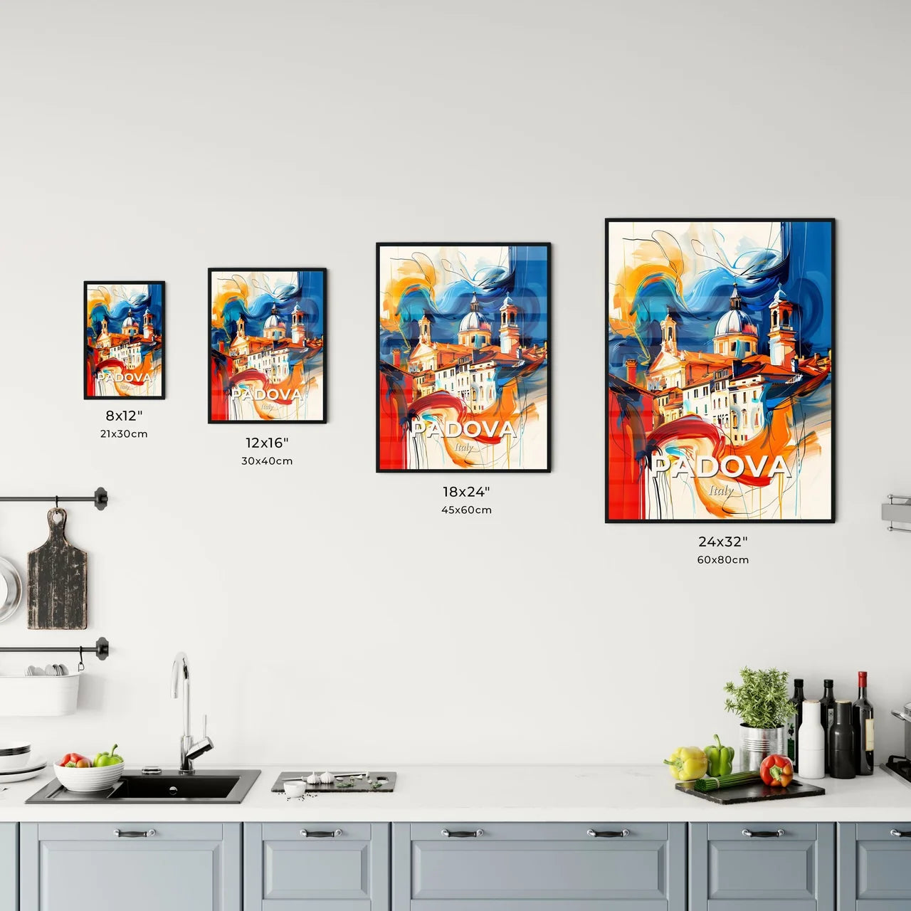 Vibrant Padova , Italy Kitchen Art