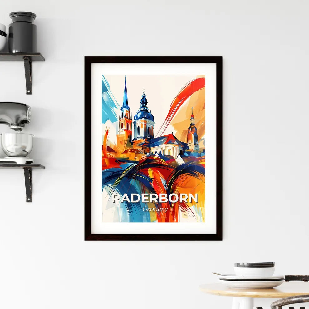 Vibrant Paderborn, Germany Framed Print