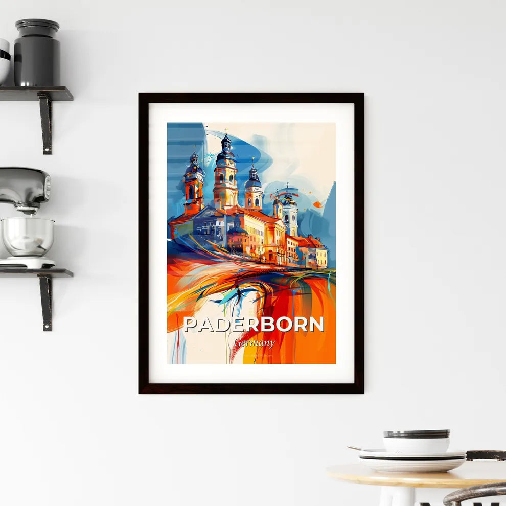 Vibrant Paderborn, Germany Framed Print