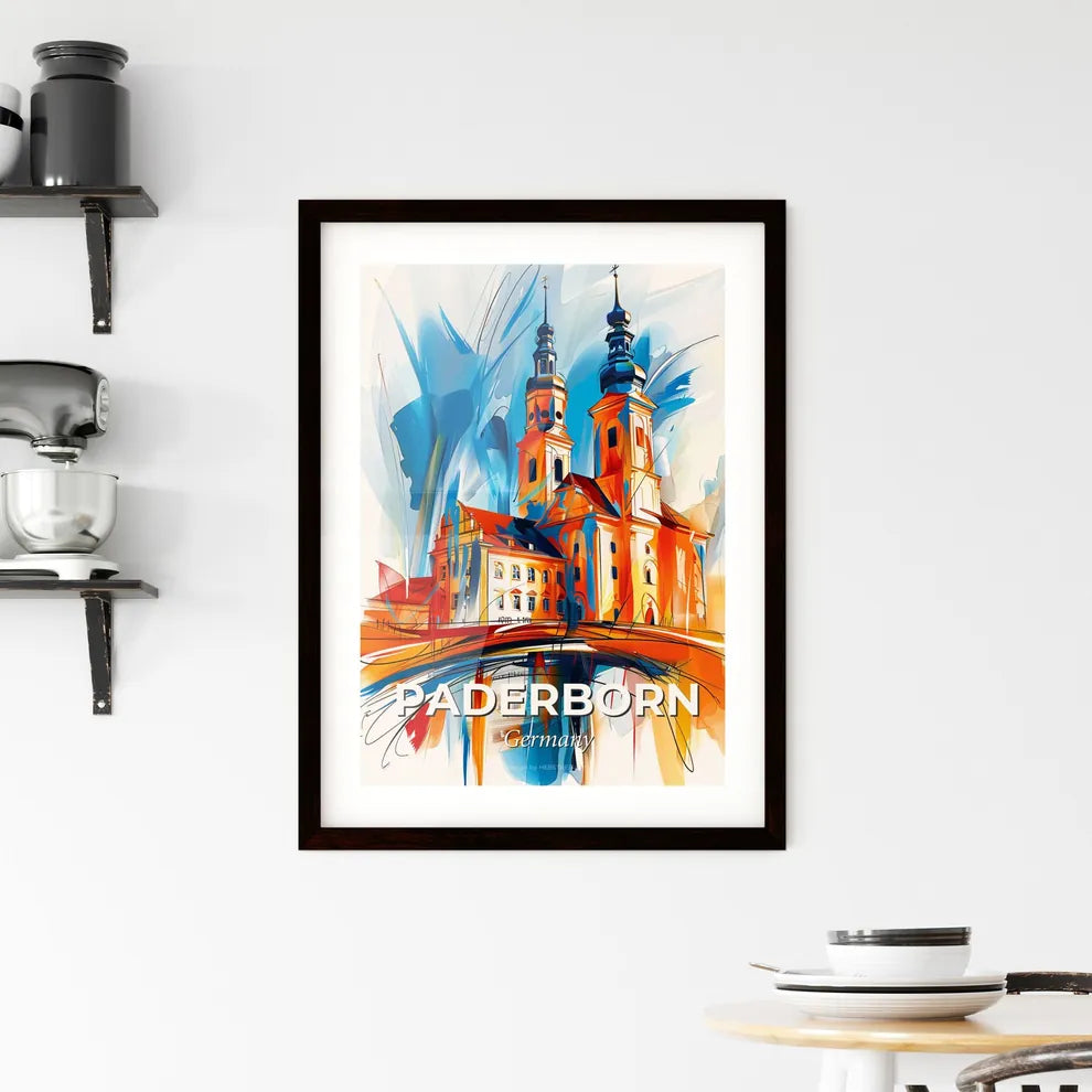Vibrant Paderborn, Germany Framed Print