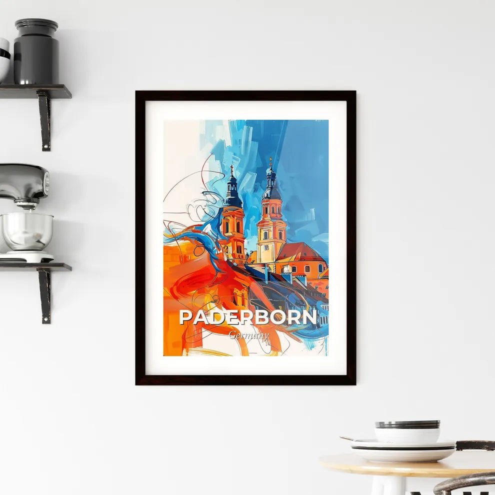 Vibrant Paderborn, Germany Framed Print