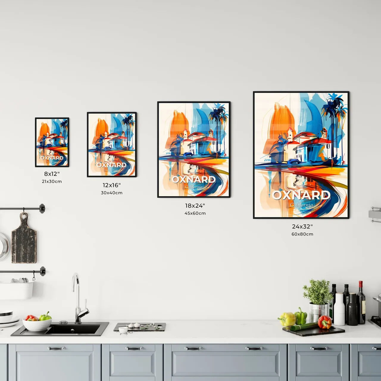 Vibrant Oxnard, California Kitchen Art