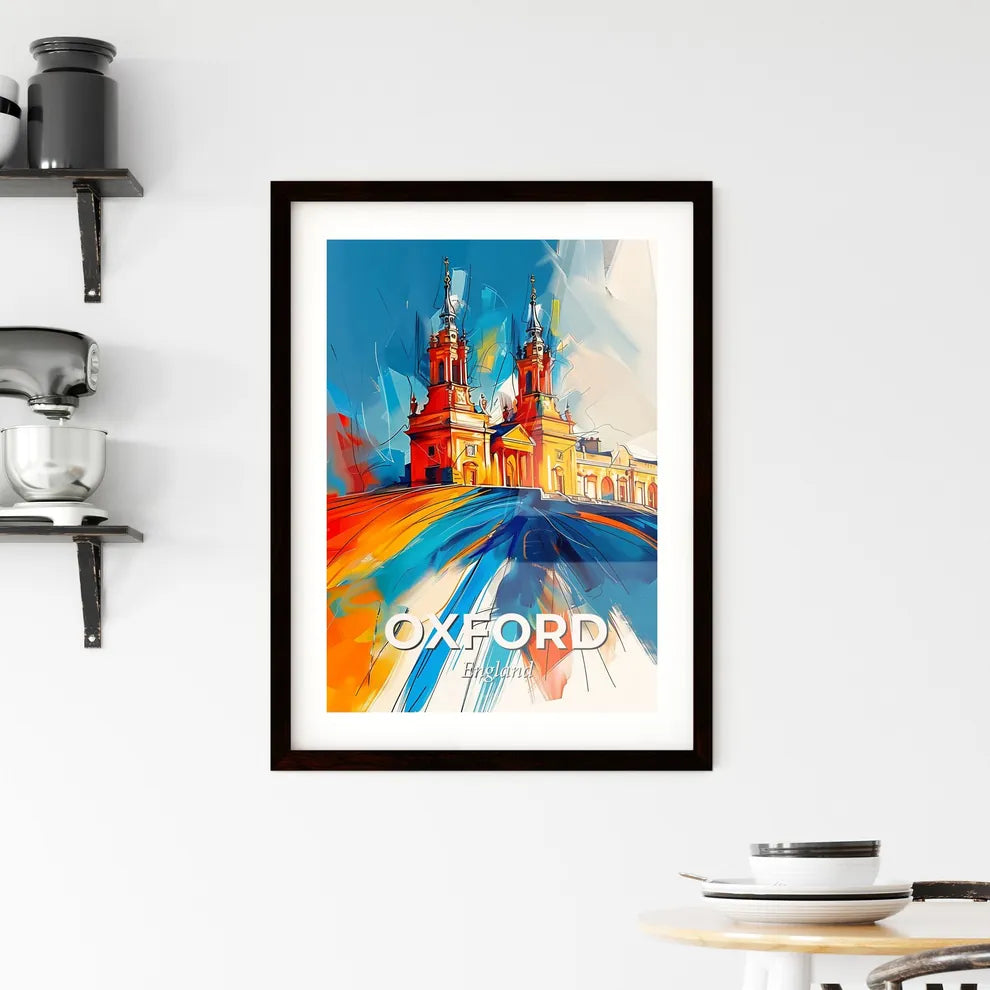 Vibrant Oxford, England Framed Print