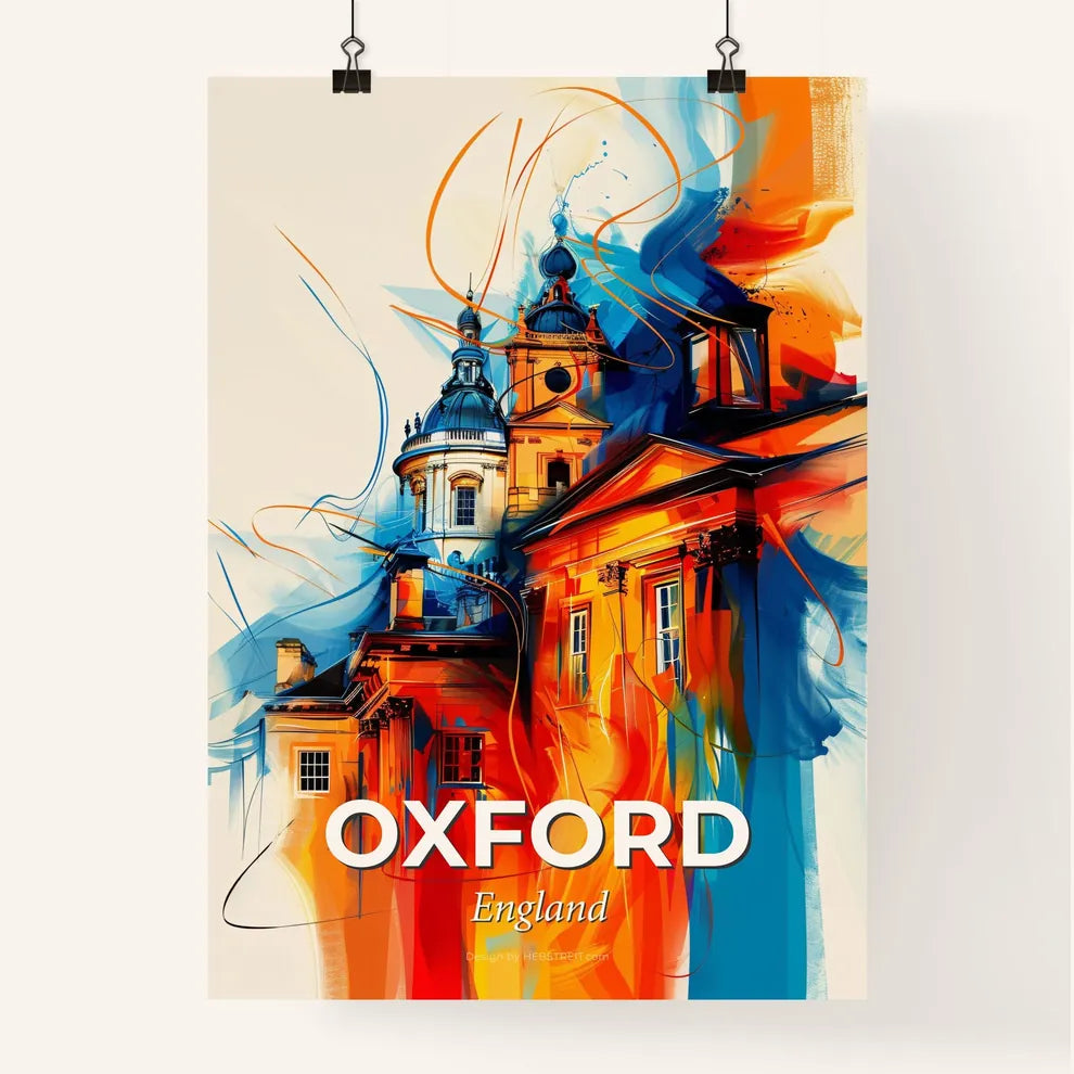 Vibrant Oxford, England Poster