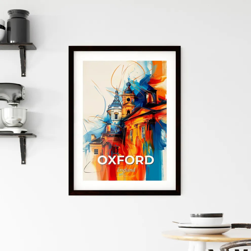 Vibrant Oxford, England Framed Print