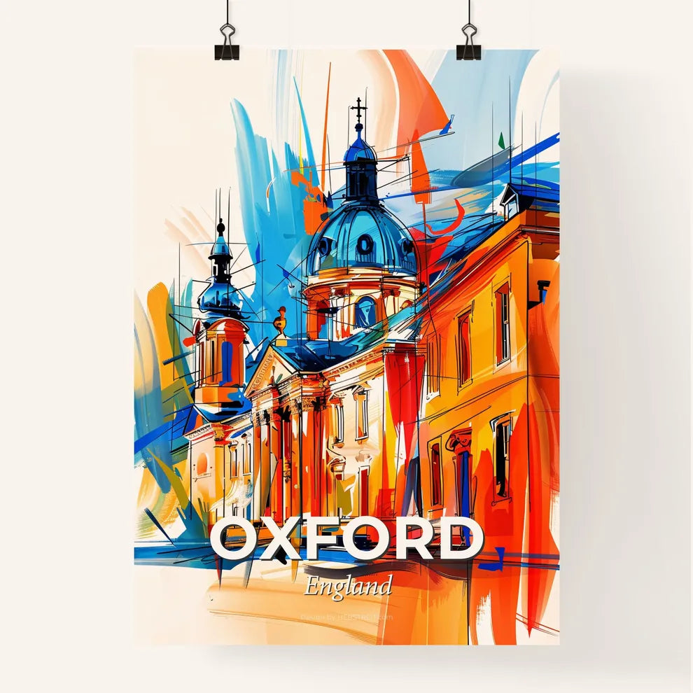 Vibrant Oxford, England Poster