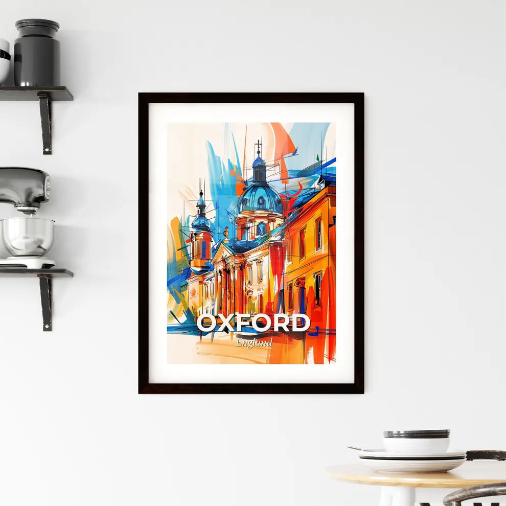 Vibrant Oxford, England Framed Print