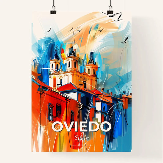 Vibrant Oviedo, Spain Poster