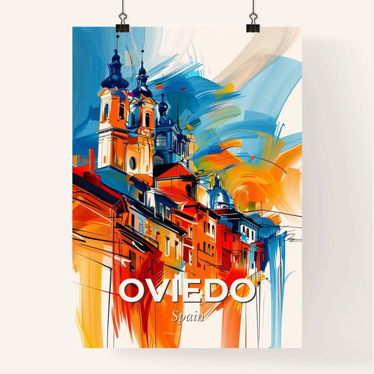 Vibrant Oviedo, Spain Poster