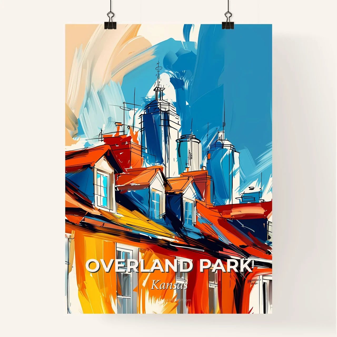 Vibrant Overland Park, Kansas Poster