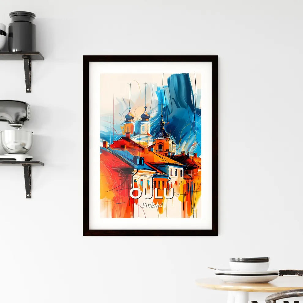 Vibrant Oulu, Finland Framed Print