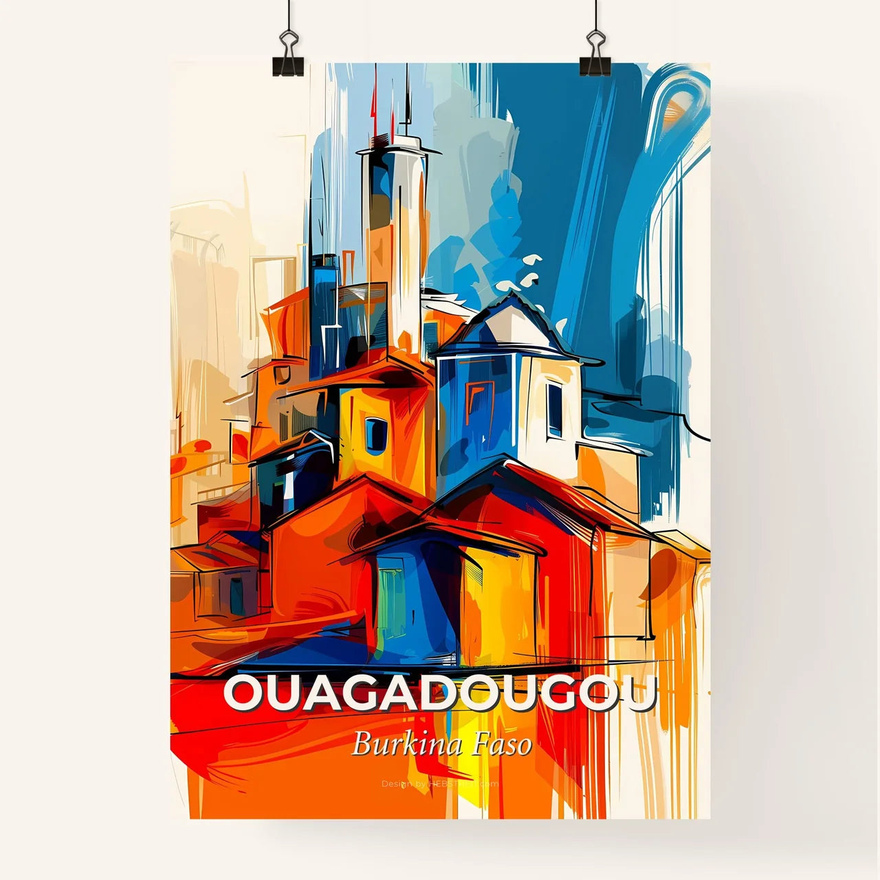 Vibrant Ouagadougou, Burkina Faso Poster