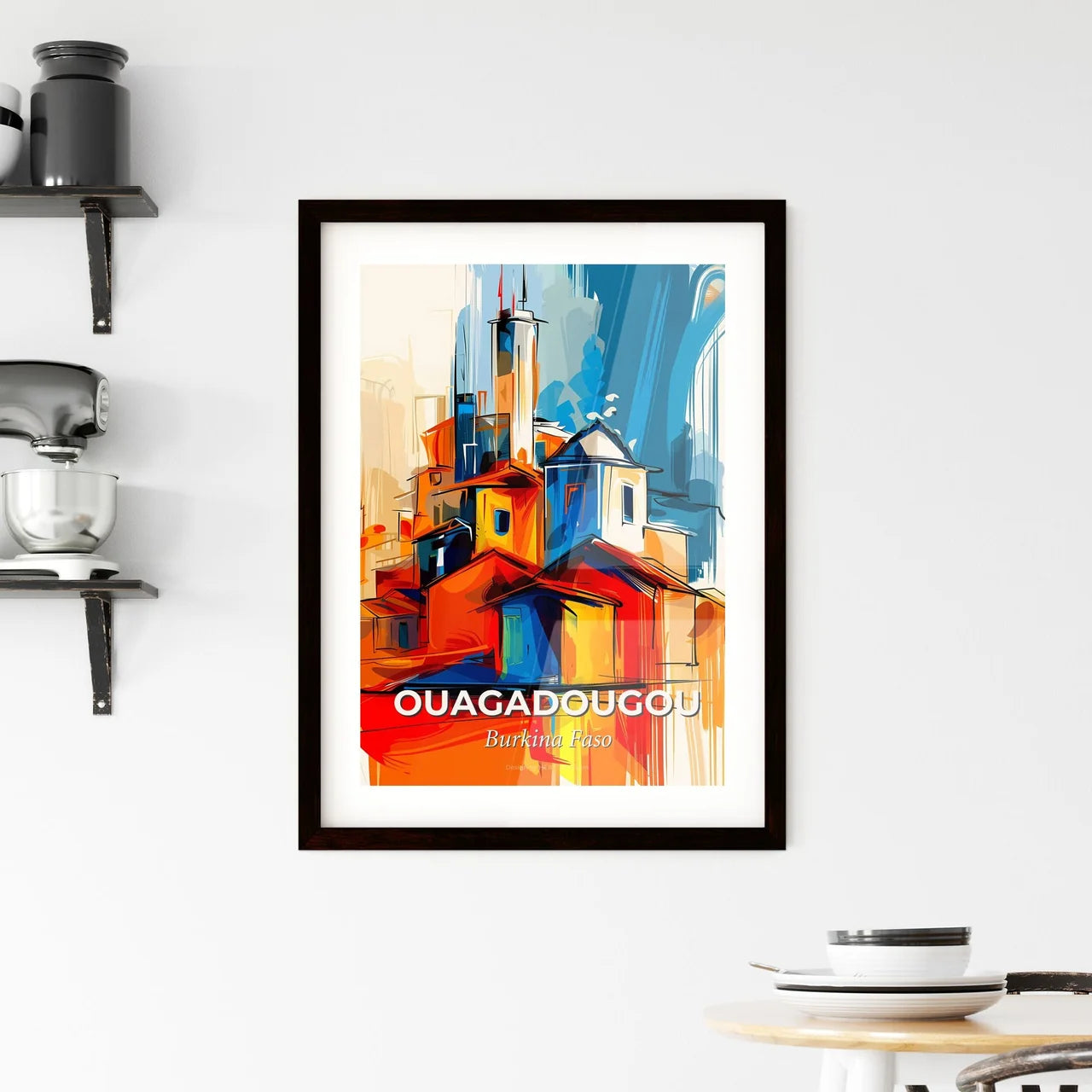 Vibrant Ouagadougou, Burkina Faso Framed Print
