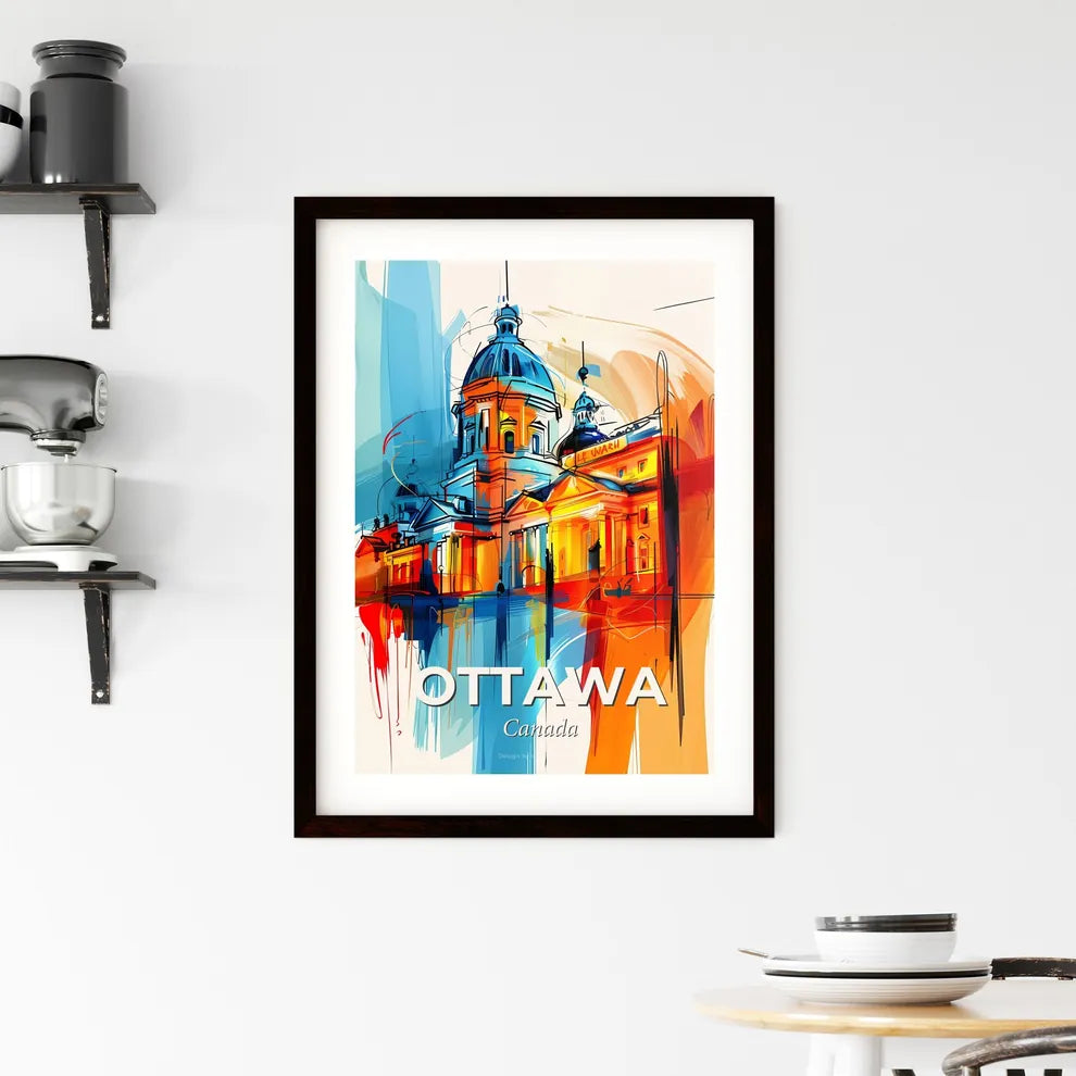 Vibrant Ottawa, Canada Framed Print
