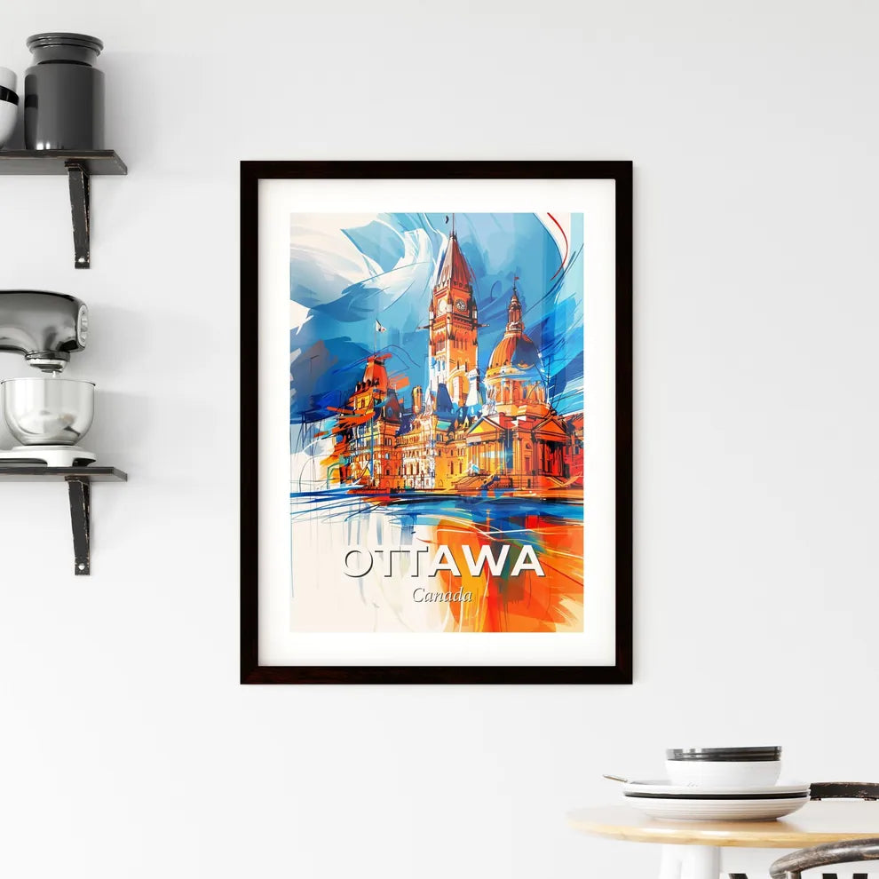 Vibrant Ottawa, Canada Framed Print