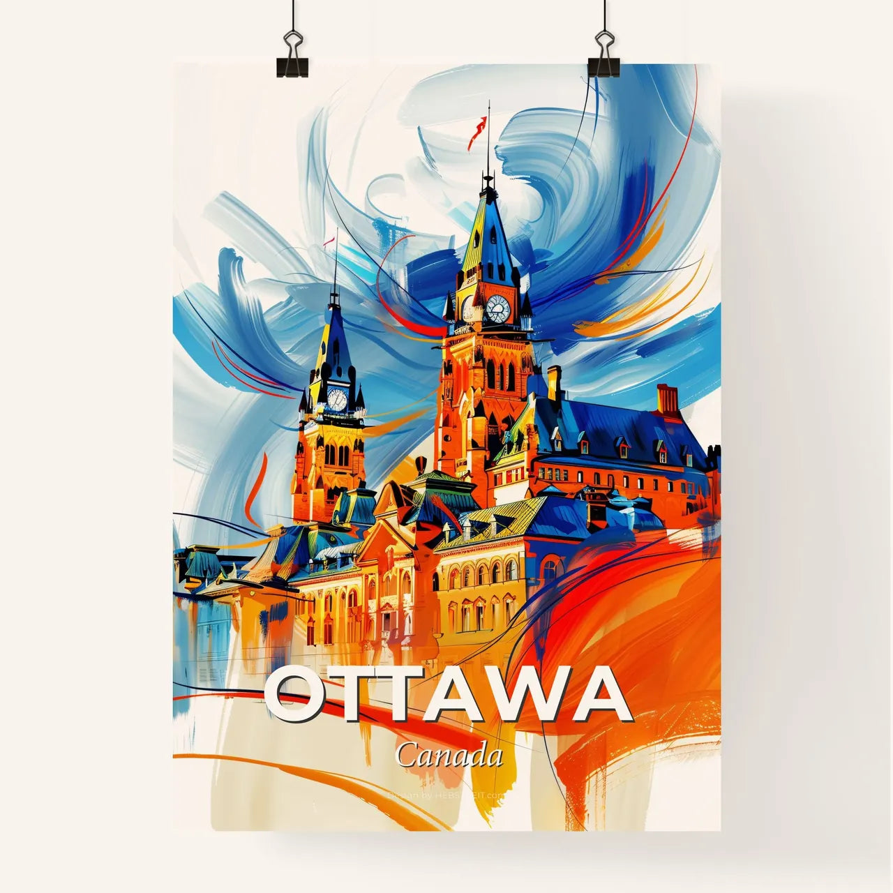Vibrant Ottawa, Canada Poster